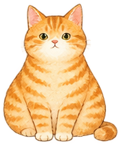 集中に付き合ってくれる猫